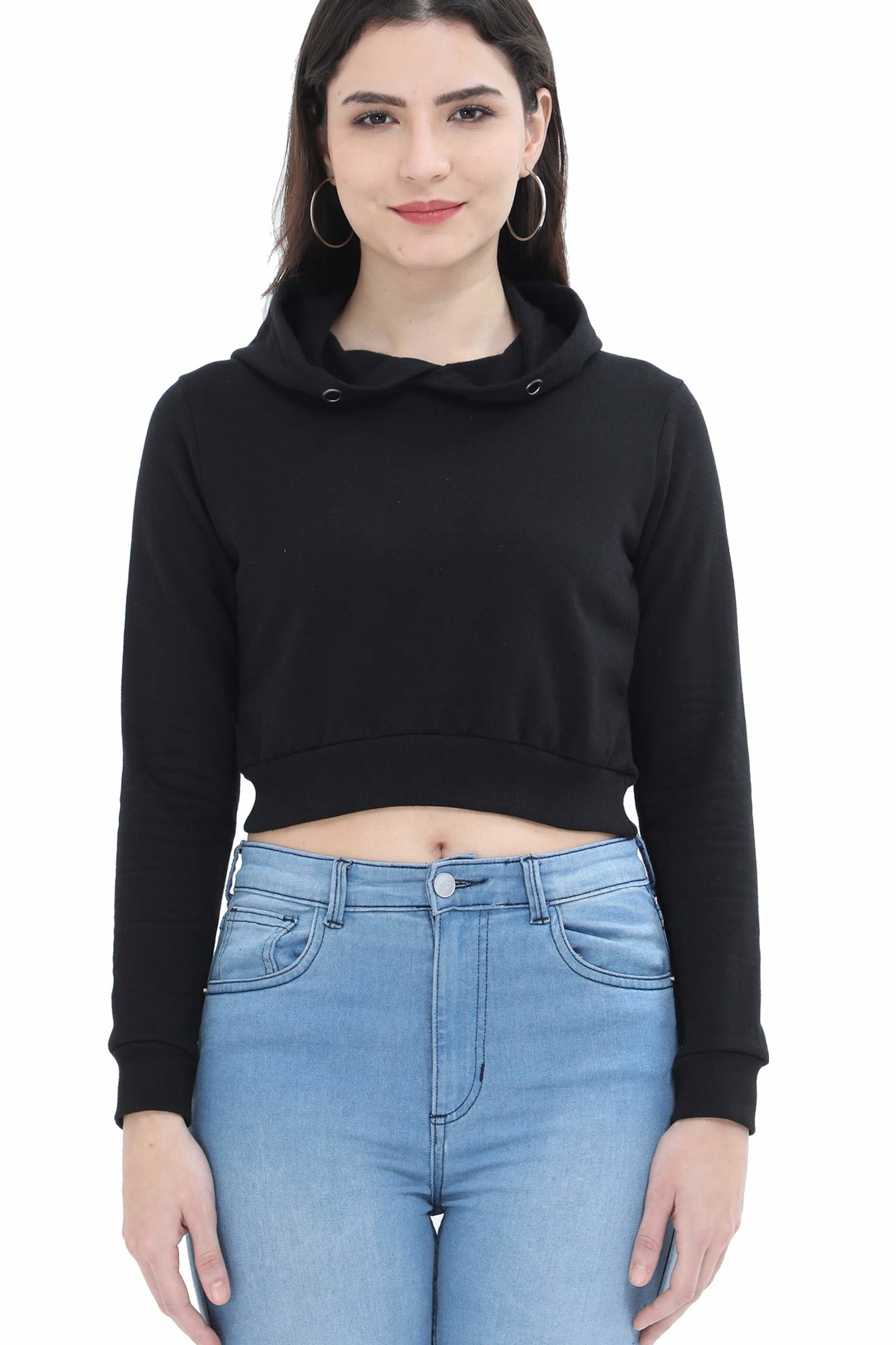 Snug & Stylish Crop Hoodie